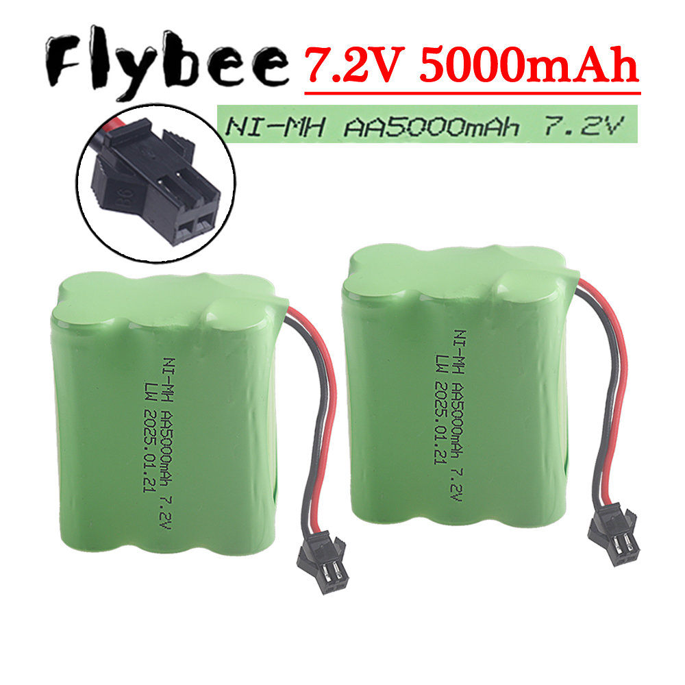 Rc Hobby Usa - (SM-2P Plug) 7.2V 5000mah NiMH Battery