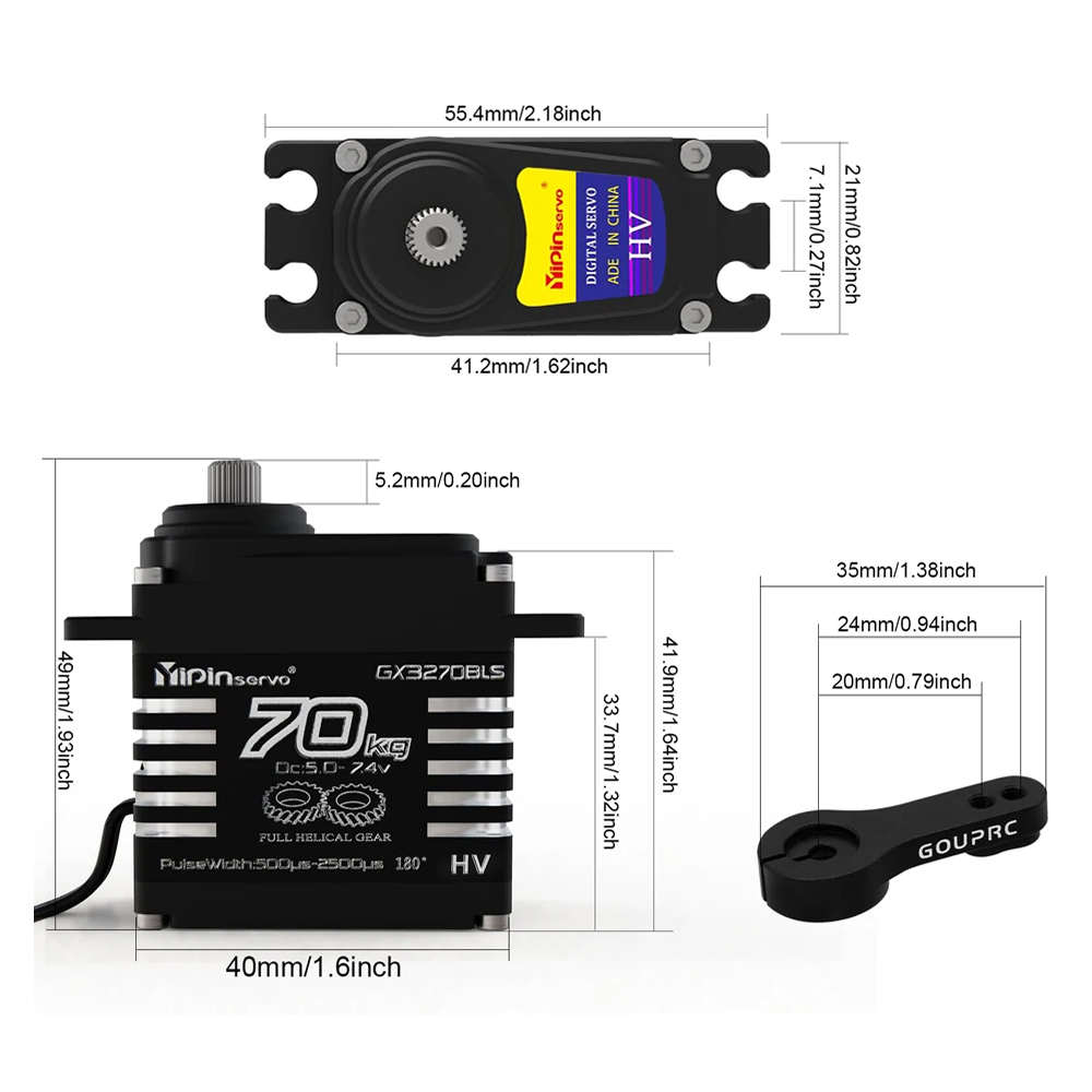 1/2PCS 70KG Large Torque Brush - Rc Hobby Motors ulasan dan harga