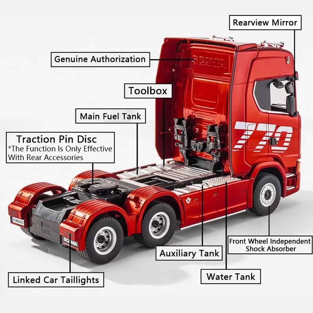RC Semi Trailer Truck 1:18 wit - Hobby Rc Van ulasan dan harga
