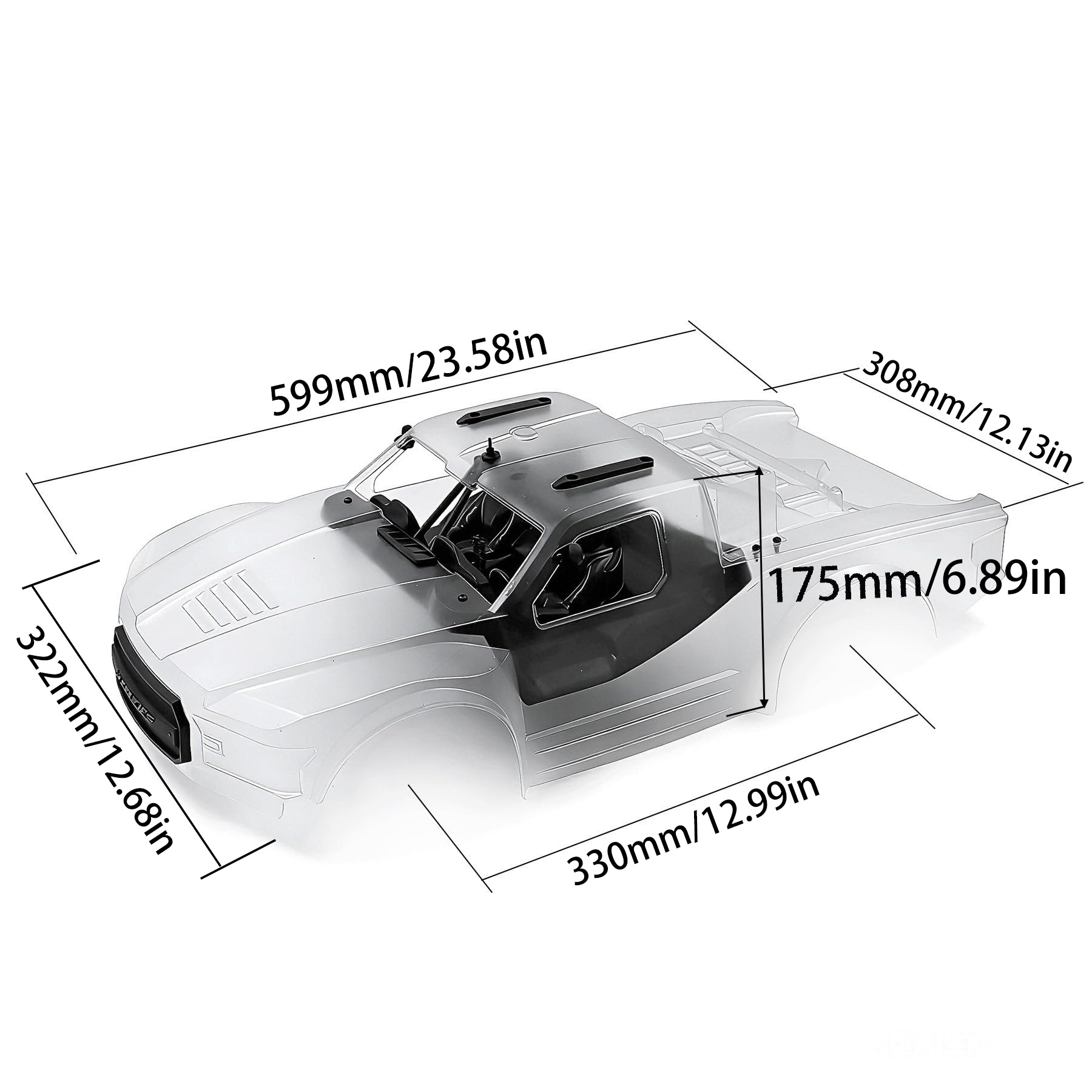 1:10 Short Course Truck PC Bod - Body Shell Rc ulasan dan harga