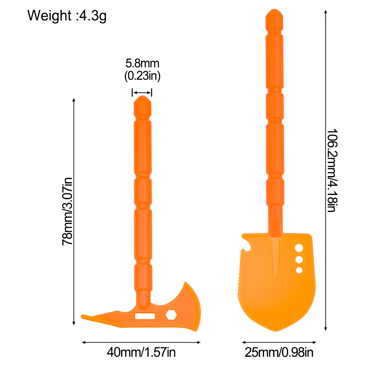 Simulated Plastic Shovel Picka - Rc Crawler 4X4 ulasan dan harga