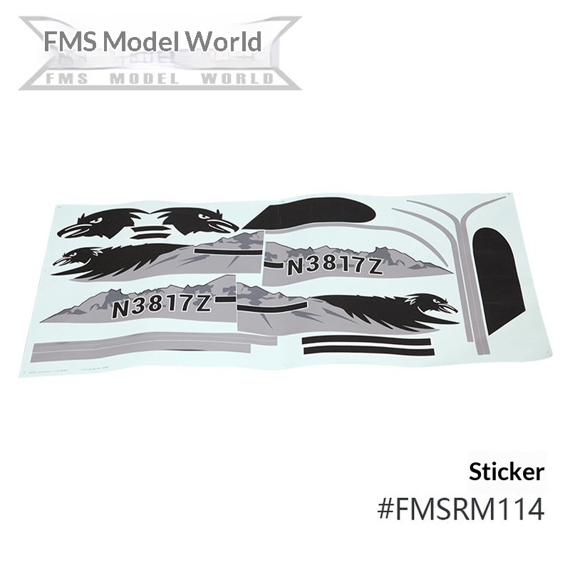 FMS RC Plane Decals For 1700mm - Rc Hobby Usa ulasan dan harga
