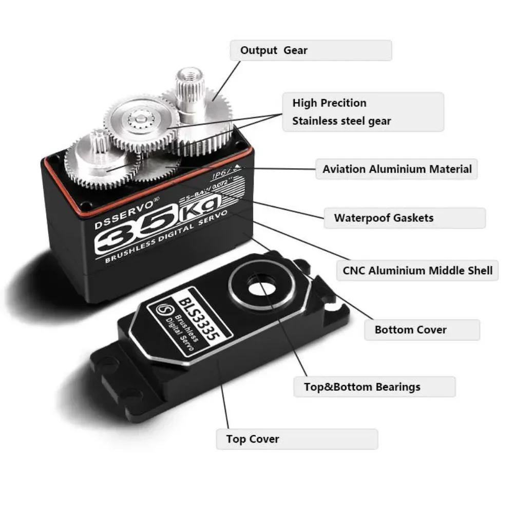 35KG BLS3335 Digital Servo Mot - Rc Hobby Motors ulasan dan harga